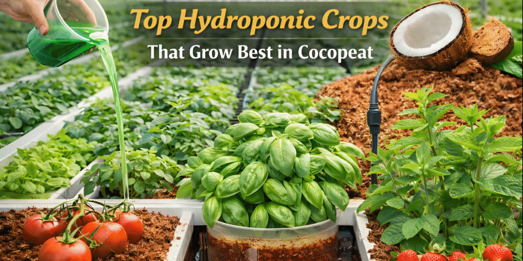 Top Hydroponic Crops That Grow Best in Coco peat