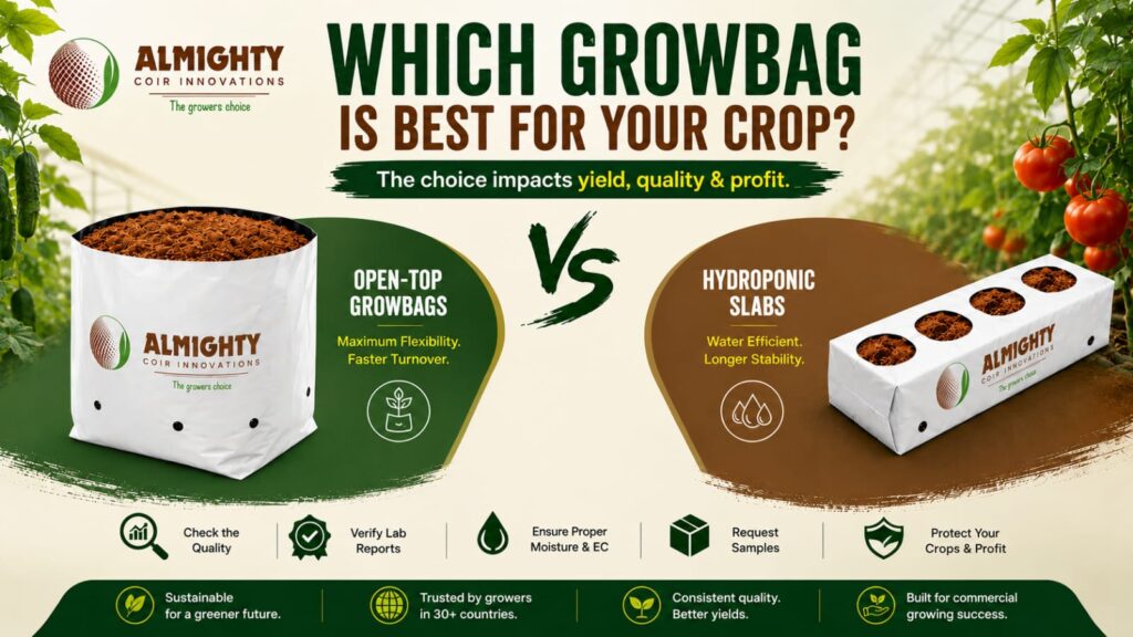 Which Growbag Is Better For Your Crop? Open Top Grow Bags vs Slab Bags